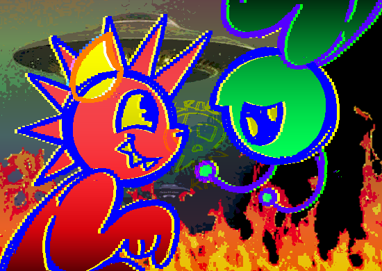 Demon and Alien besties