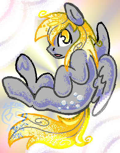 Pixel art of DitzyDoo from My Little Pony